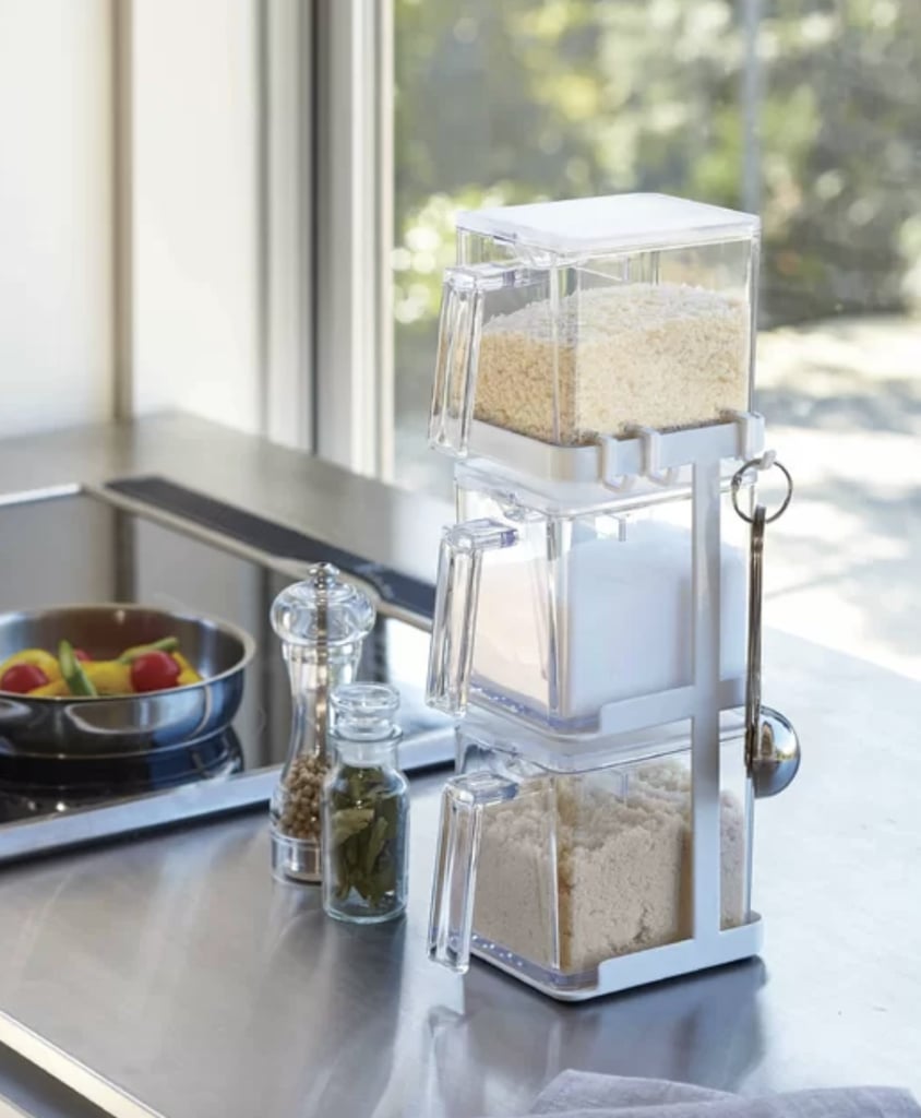 For Countertops: Tower Salt and Sugar Container 2 Jar Spice Rack