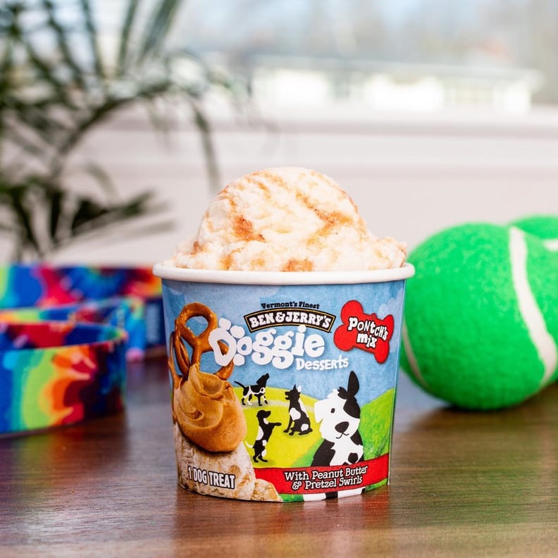 Ben & Jerry's Pontch's Mix Frozen Dog Treat With Peanut Butter and Pretzel Swirls