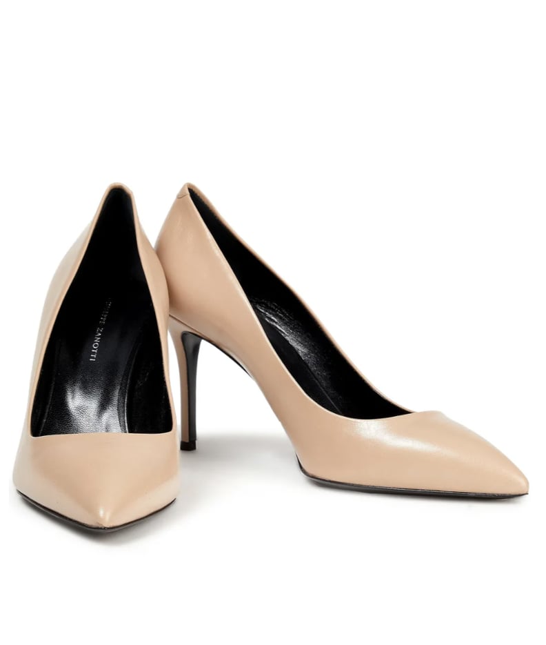 Giuseppe Zanotti Neutral Lucrezia Leather Pumps