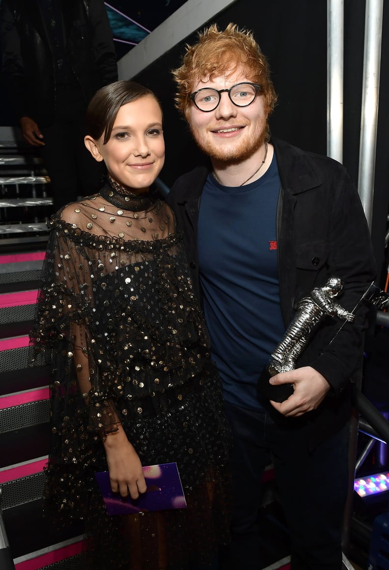 Millie Bobby Brown and Ed Sheeran