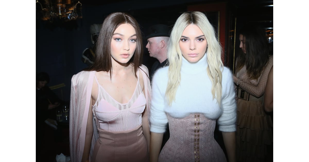 Kendall Stood By Gigis Side In Their Barbie Pink Looks Balmain