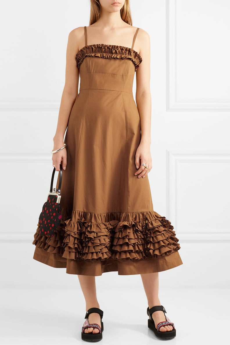 Molly Goddard Susie Ruffled Cotton-Poplin Dress