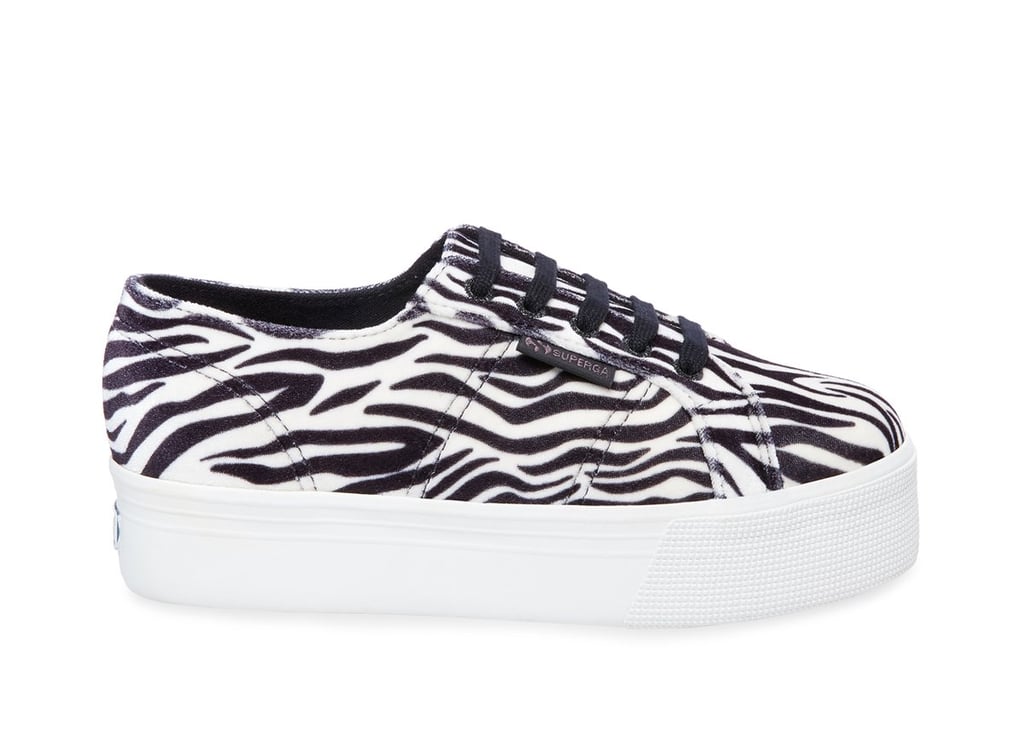 Superga Zebra Platform Sneakers
