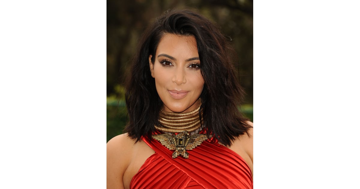 Kim Kardashian's Lob Haircut in 2015 Kim Kardashian's Best Beauty