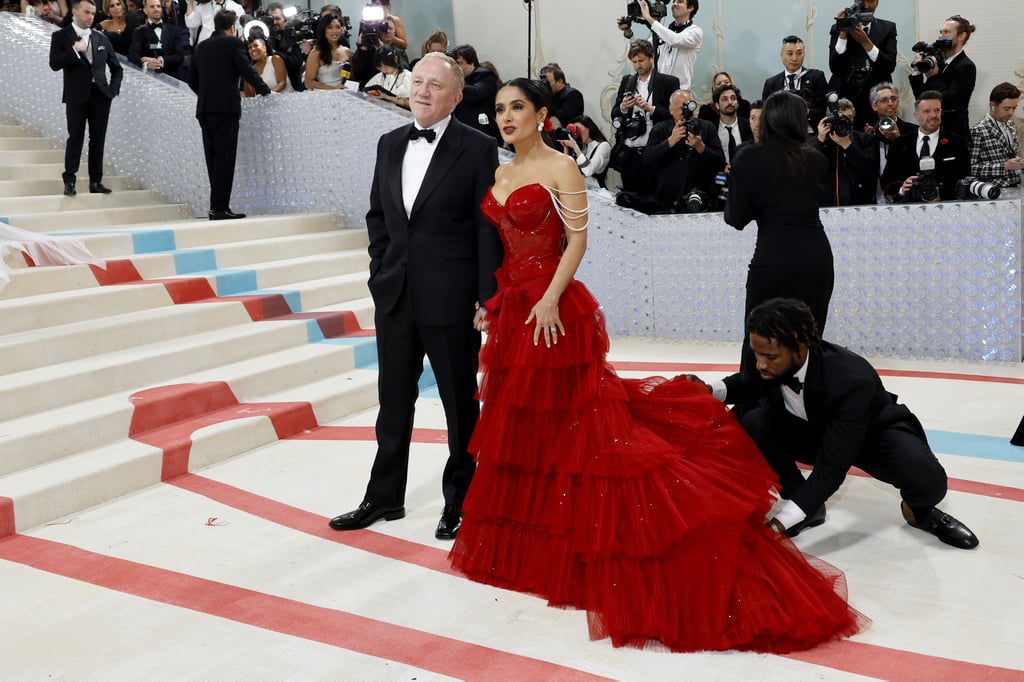 Salma Hayek and François-Henri Pinault at the 2023 Met Gala