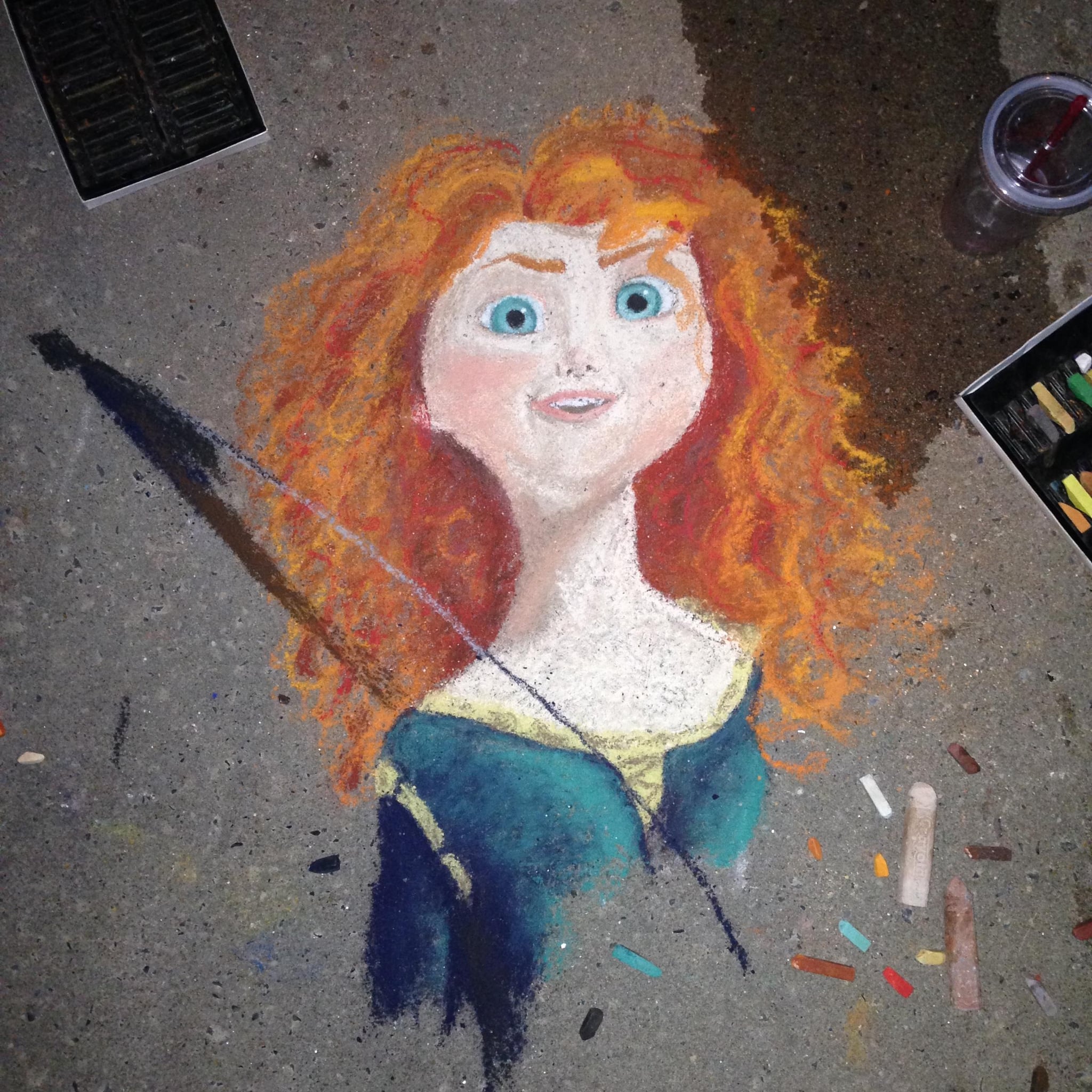 Featured image of post Disney Princess Chalk Art