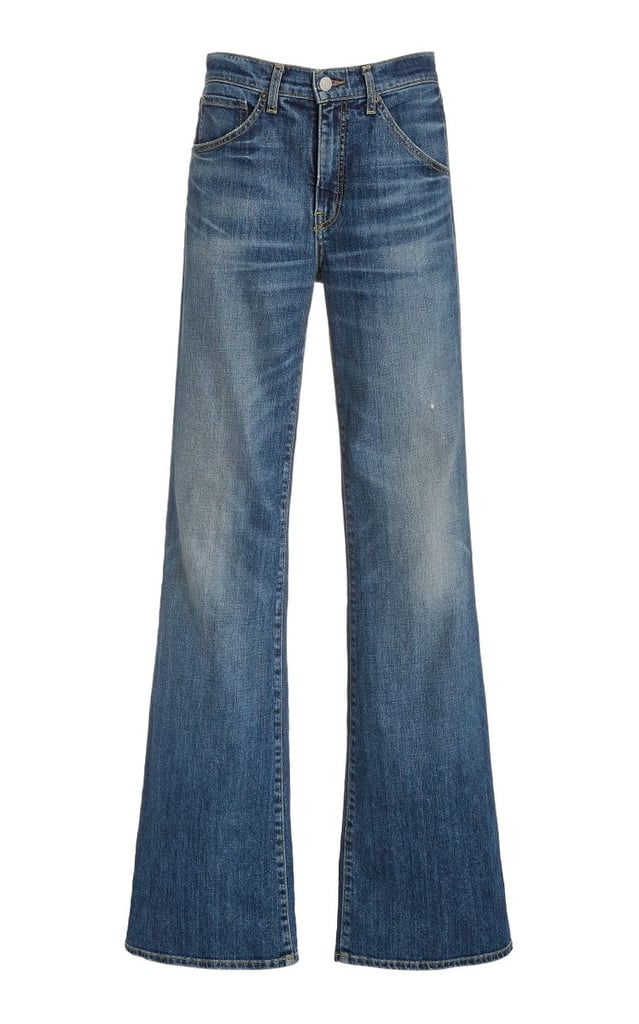 Nili Lotan Celia Stretch High-Rise Flared-Leg Jeans | What Jeans Are in ...