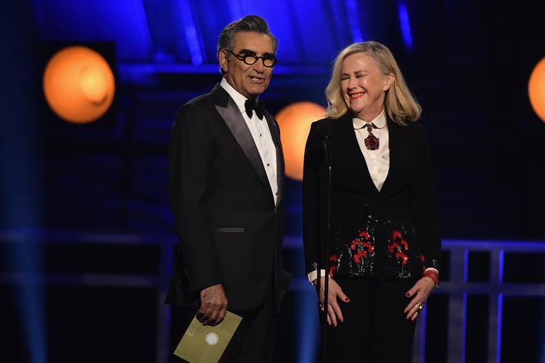 Eugene Levy and Catherine O'Hara at the 2019 Critics' Choice Awards