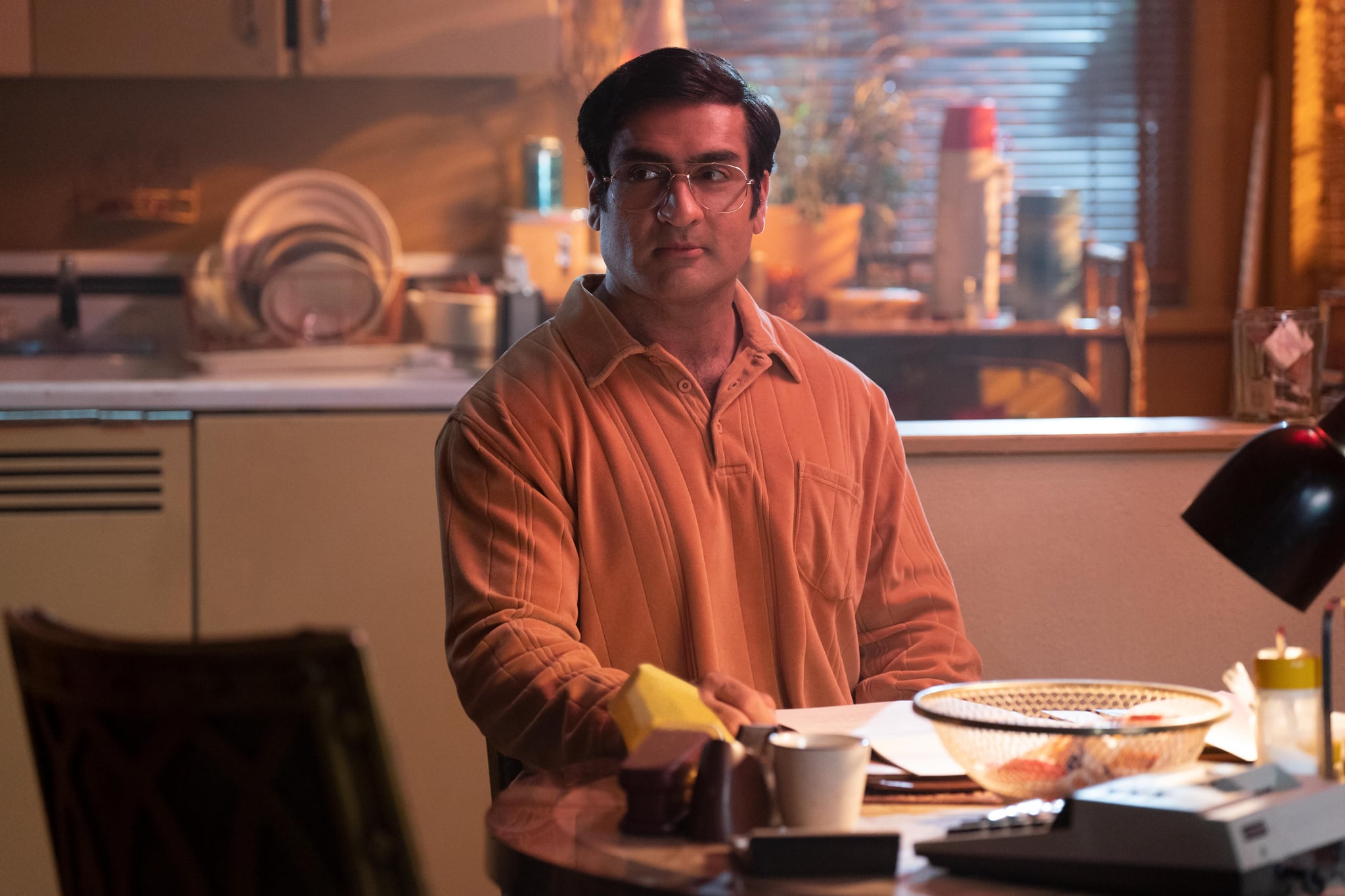 Kumail Nanjiani as Somen Steve Banerjee in Hulu's Welcome to Chippendales.