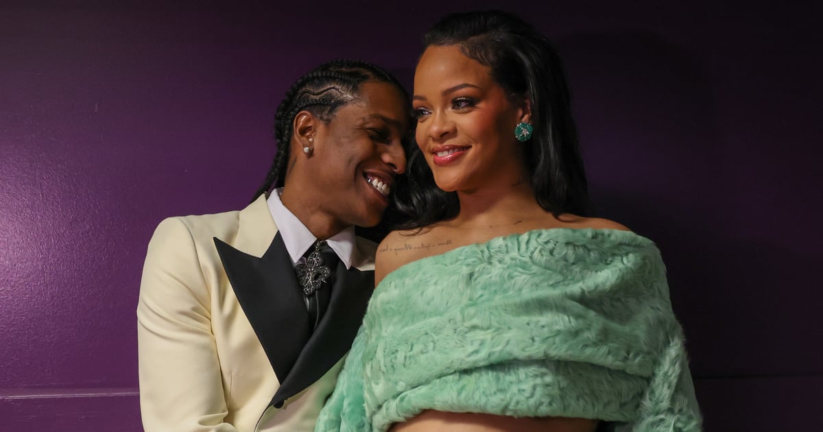 A$AP Rocky Cradles Rihanna’s Belly While She Wears a Blanket