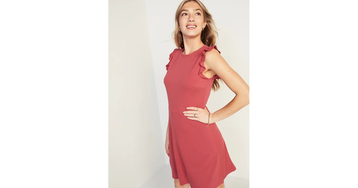 Old navy ruffle best sale sleeve dress