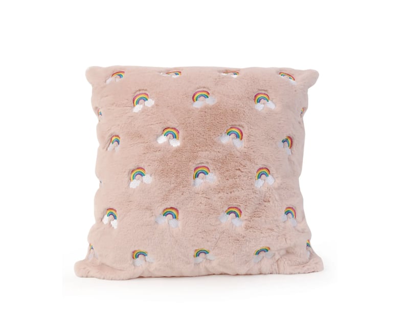 OMG Rainbow Embroidered Fluffy Pillow