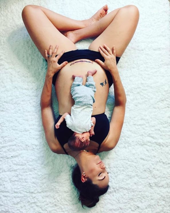 We don't even think a milk bath photo could look more serene than this mama and baby scene.
