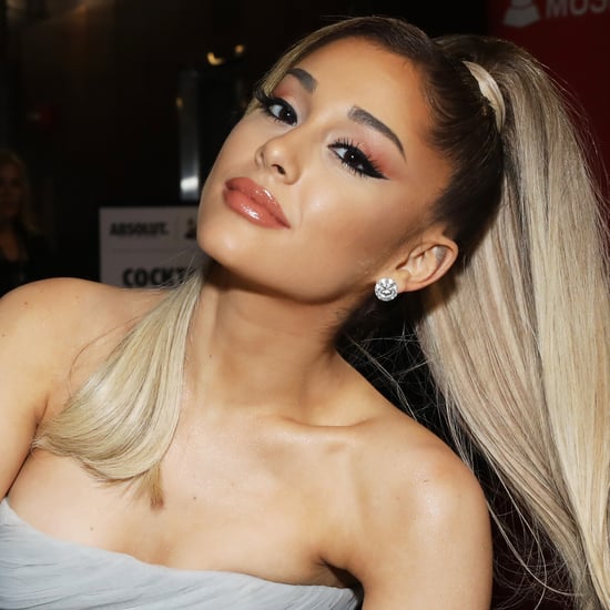 Shop Ariana Grande's Brown Pleated Silk Dress From Onarin