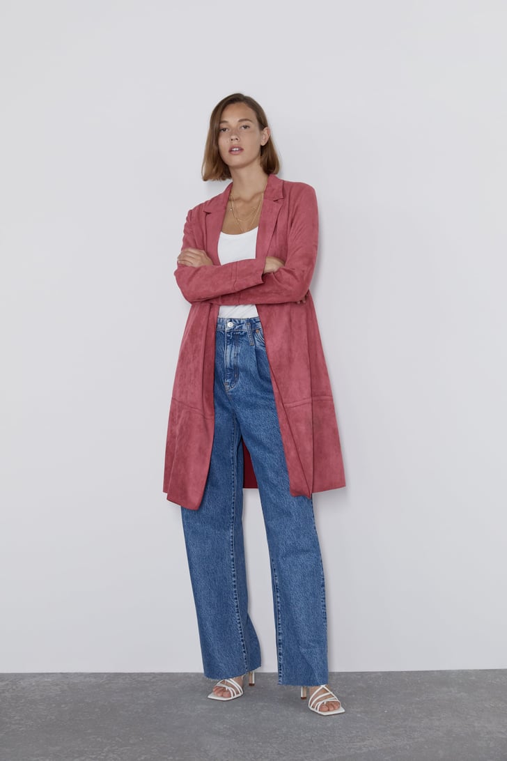zara suede shacket