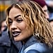 Rita Ora Wears an Unexpected Frosted Blue Lip to Paris Fashion Week