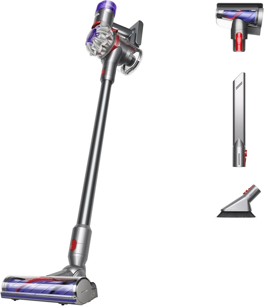 Dyson V8 Plus Cordless Vacuum ($300, originally $540)
I keep hearing about the Dyson V8, and honestly, it sounds like the kind of vacuum I need in my life. It's cordless, lightweight, and reportedly handles hair — even pet hair — without a problem. When you're finished, you just pop it on the charger, which sounds so simple and convenient. At $300, it feels like a total steal, especially if you're short on storage space.