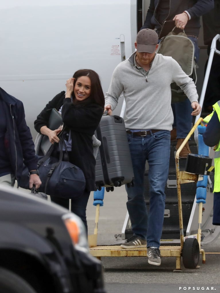 Prince Harry and Meghan Markle at Airport in Canada Pictures