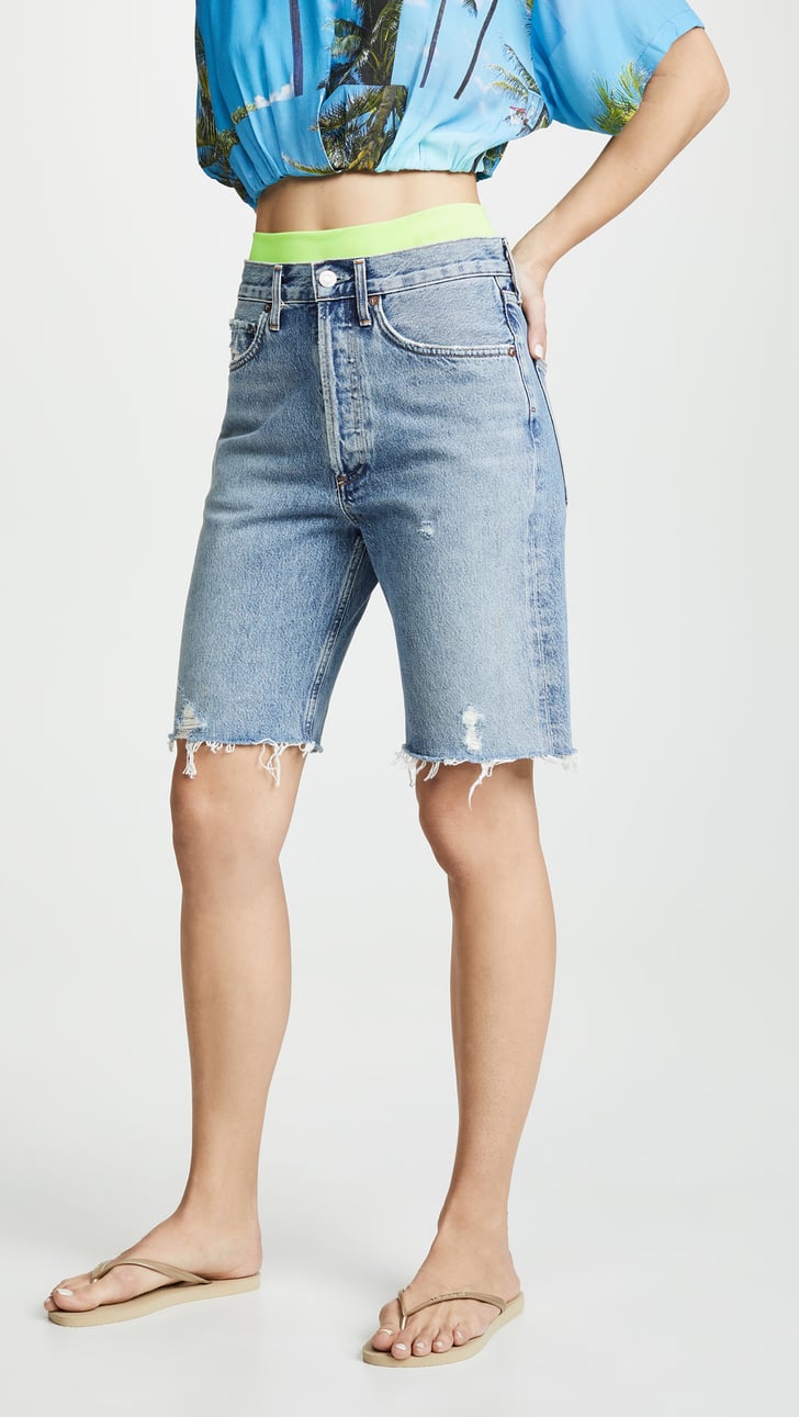 Agolde bermuda hot sale shorts
