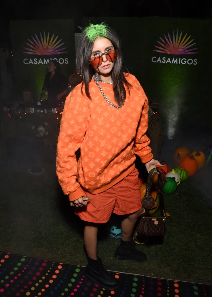 Nina Dobrev Wearing Louis Vuitton For Her Billie Eilish Halloween Costume