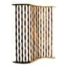 HomeRoots Mariana 74 in. Handcrafted Natural Brown Wood Screen Panel