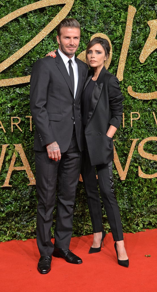 David and Victoria Beckham British Fashion Awards 2015