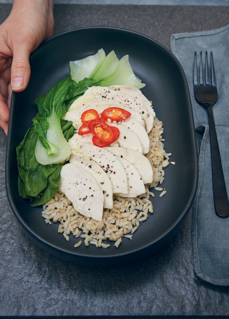Turmeric Poached Chicken With Brown Rice Healthy Winter Recipes