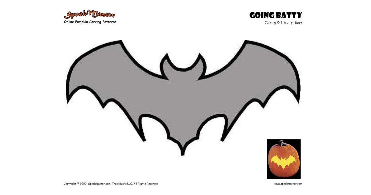 Bat Signal Pumpkin Carving Stencils POPSUGAR Smart Living Photo 43
