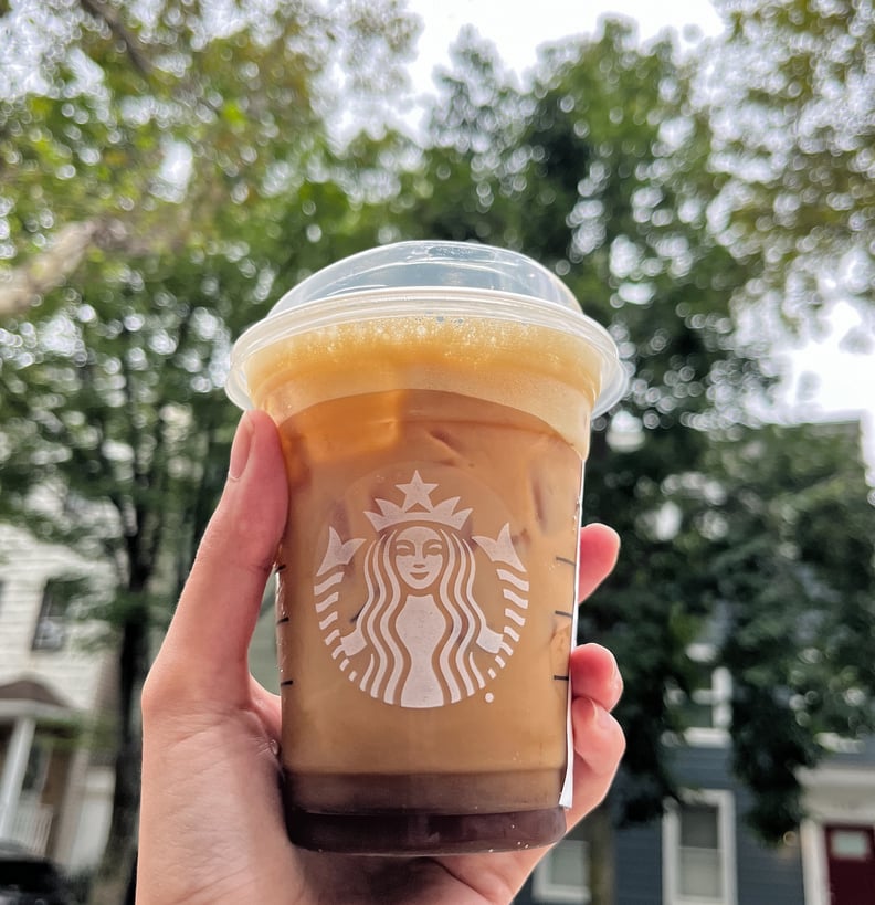Starbucks's new Iced Apple Crisp Oatmilk Shaken Espresso drink.