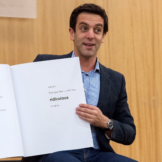B J Novak Reading The Book With No Pictures Video Popsugar Celebrity