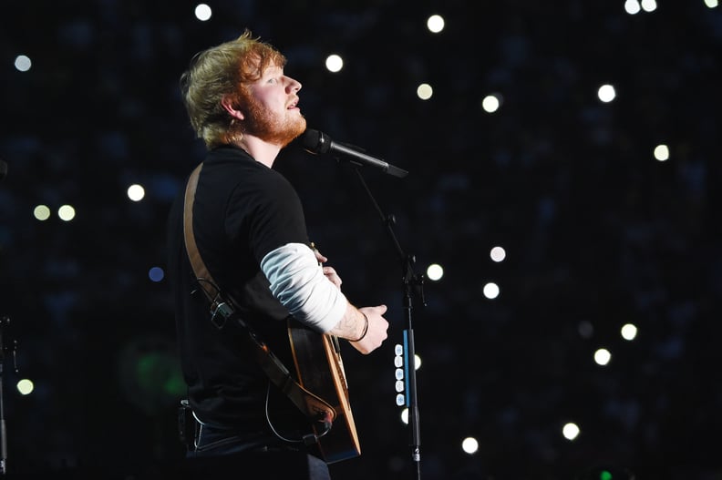 JOHANNESBURG, SOUTH AFRICA - DECEMBER 02:  Ed Sheeran performs during the Global Citizen Festival: Mandela 100 at FNB Stadium on December 2, 2018 in Johannesburg, South Africa.  (Photo by Kevin Mazur/Getty Images for Global Citizen Festival: Mandela 100)