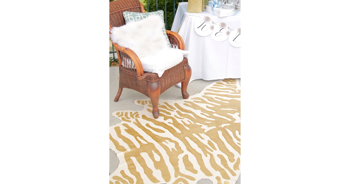 Paint a Zebra Rug DIY Projects For Your First Apartment POPSUGAR