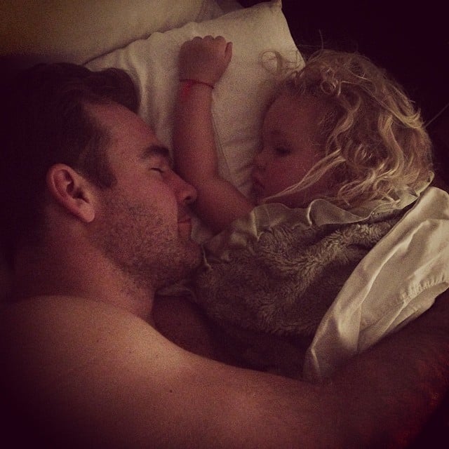 James Van Der Beek took a sweet nap with his daughter, Olivia.
Source: Instagram user vanderkimberly