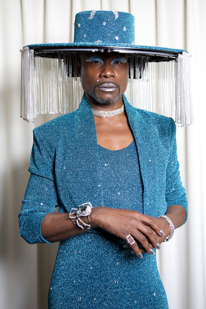 Billy Porter's Blue Sequined Outfit at the Grammys 2020