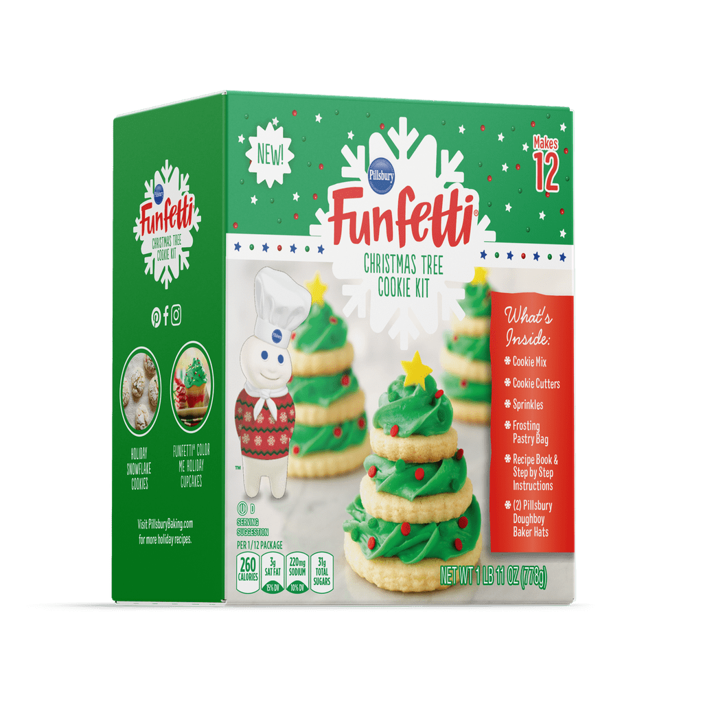 Pillsbury Funfetti Christmas Tree Cookie Kit Pillsbury's Funfetti