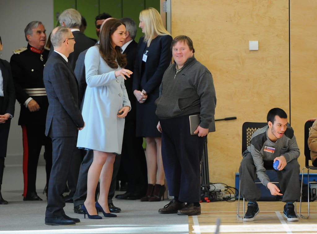 Kate Middleton Pregnant at the Kensington Leisure Center