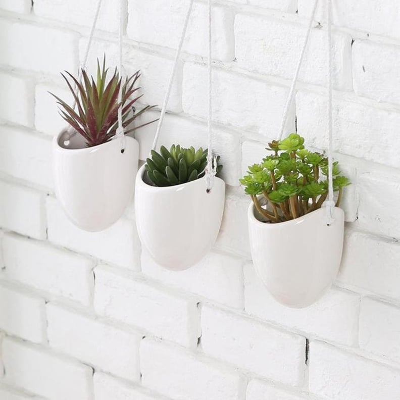 Ceramic Wall Hanging Succulent Planters (Set of 3)