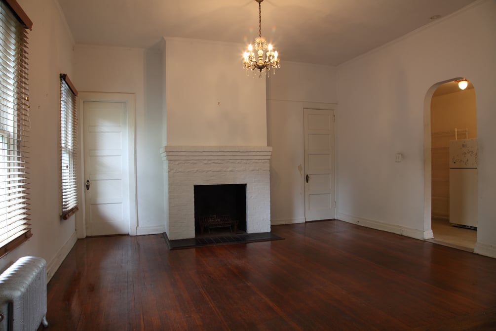 Aside from a new light fixture and a fresh coat of white paint, this room is perfect as is!