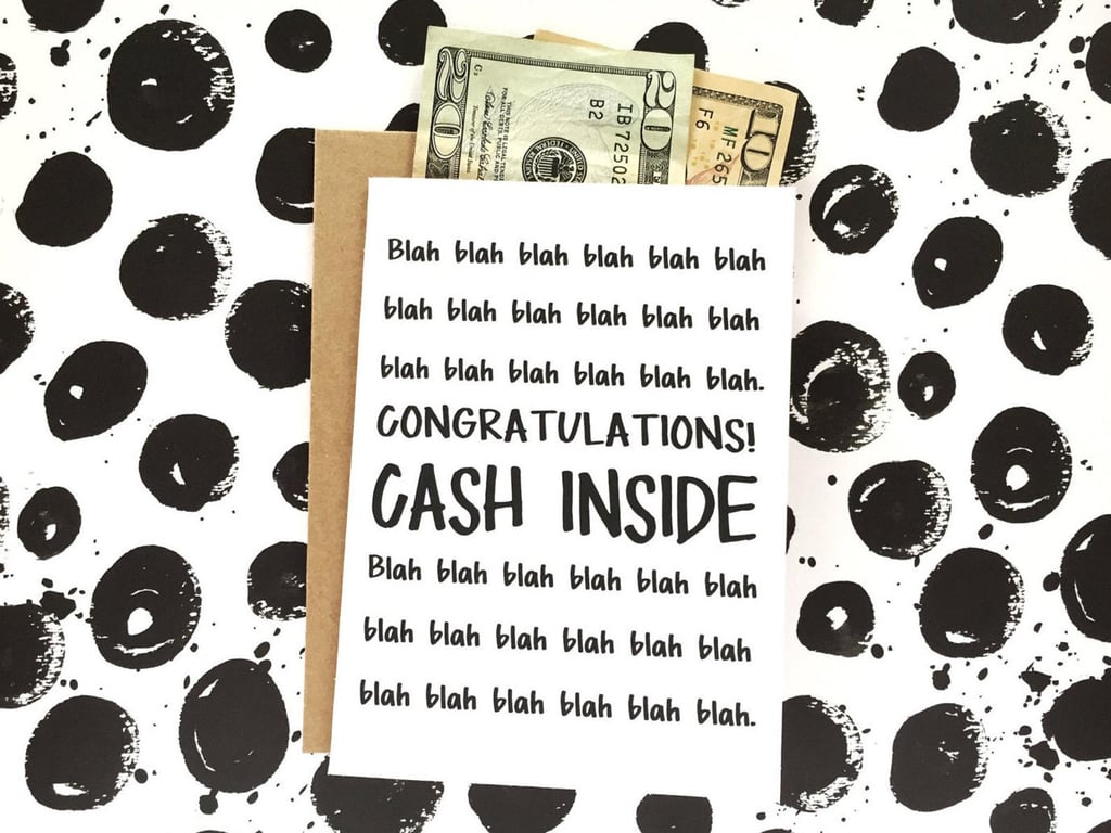 Cash Inside Graduation Card