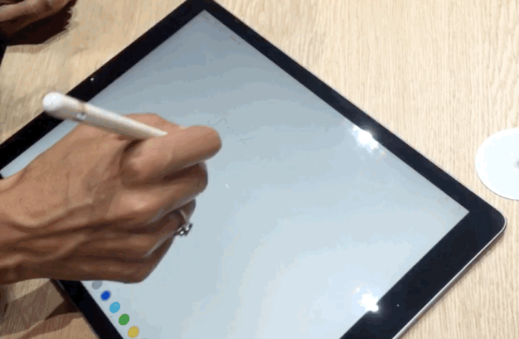 You can do different types of writing on the iPad Pro.