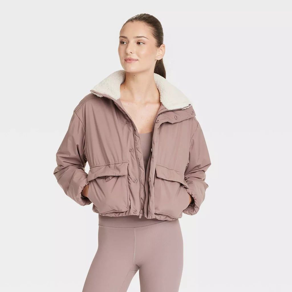 All in Motion Midweight Puffer Jacket in Light Brown