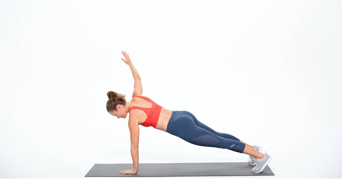 How to Do Arm Circle Planks GIF POPSUGAR Fitness