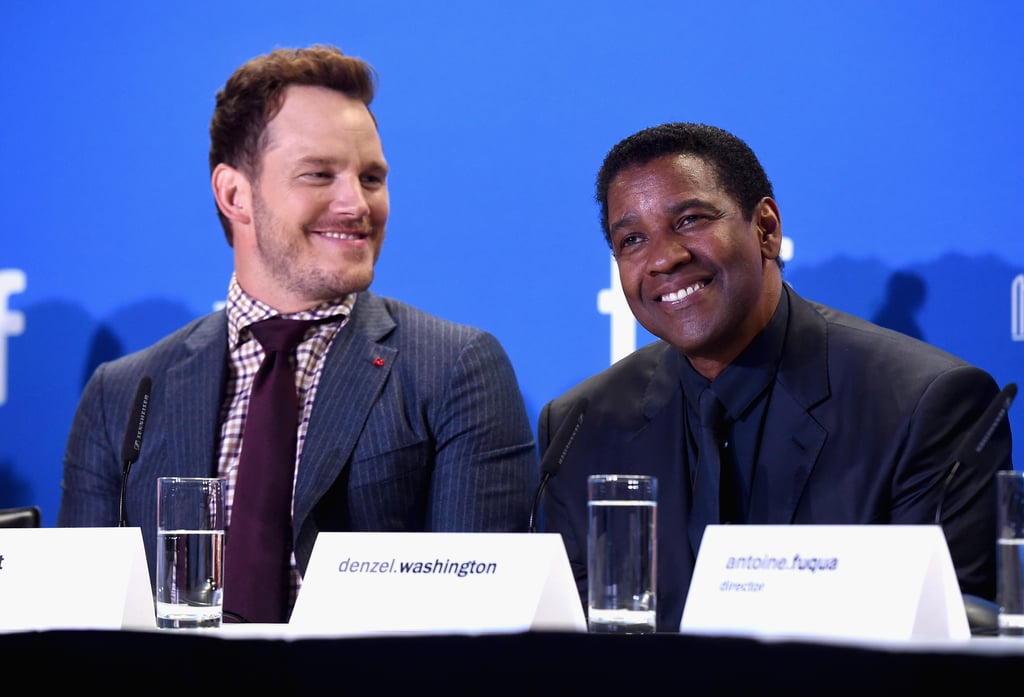 Chris Pratt and Denzel Washington at TIFF 2016