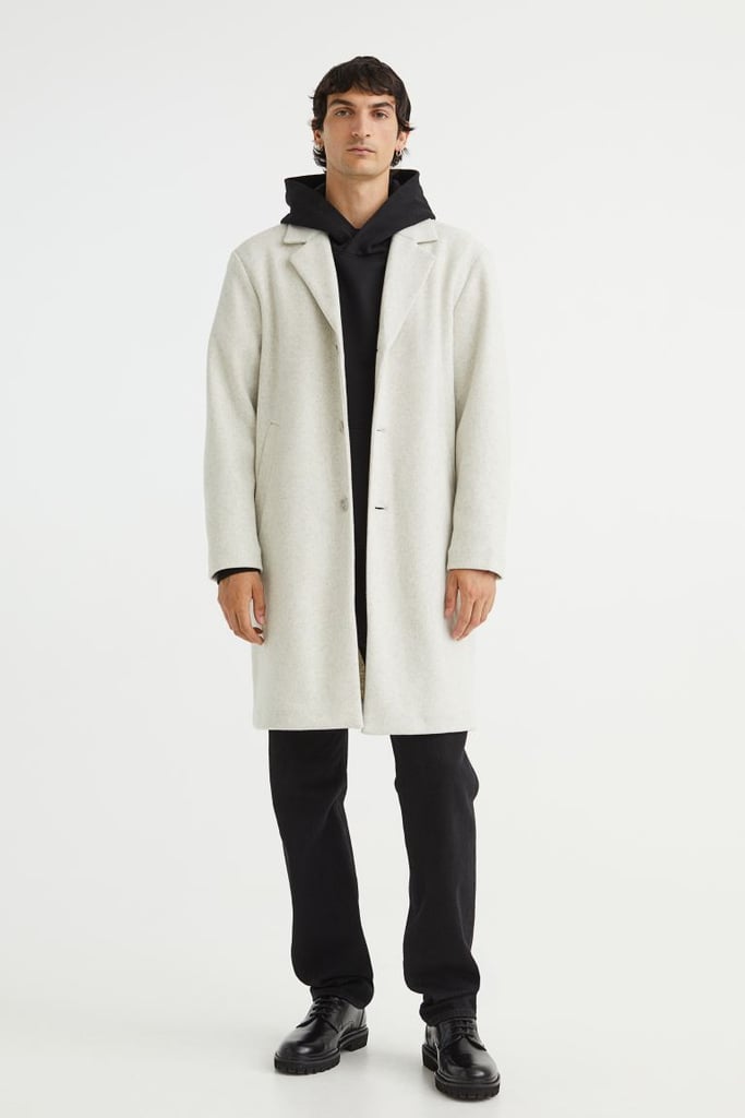Best Modern Peacoat For Men: H&M Wool Blend Coat