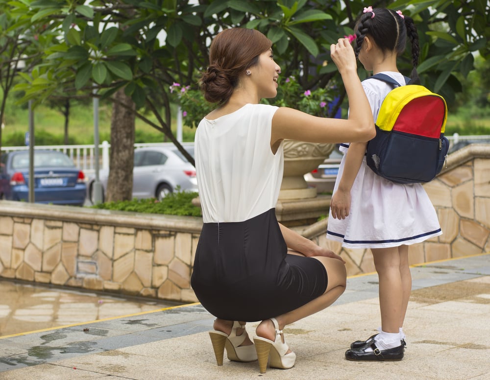 To the parent heading straight for work.