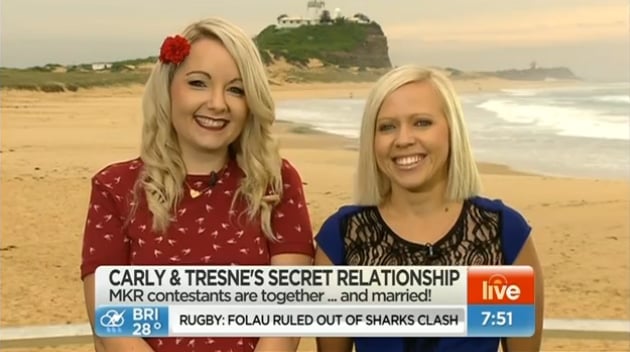 My Kitchen Rules Carly And Tresne Explain Relationship Popsugar