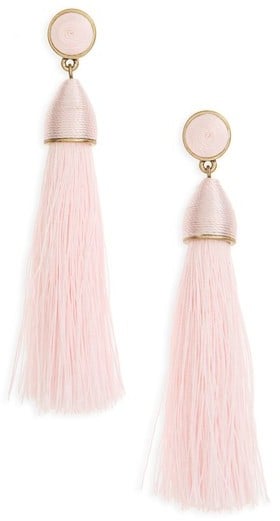 Baublebar pink tassel earrings outlet