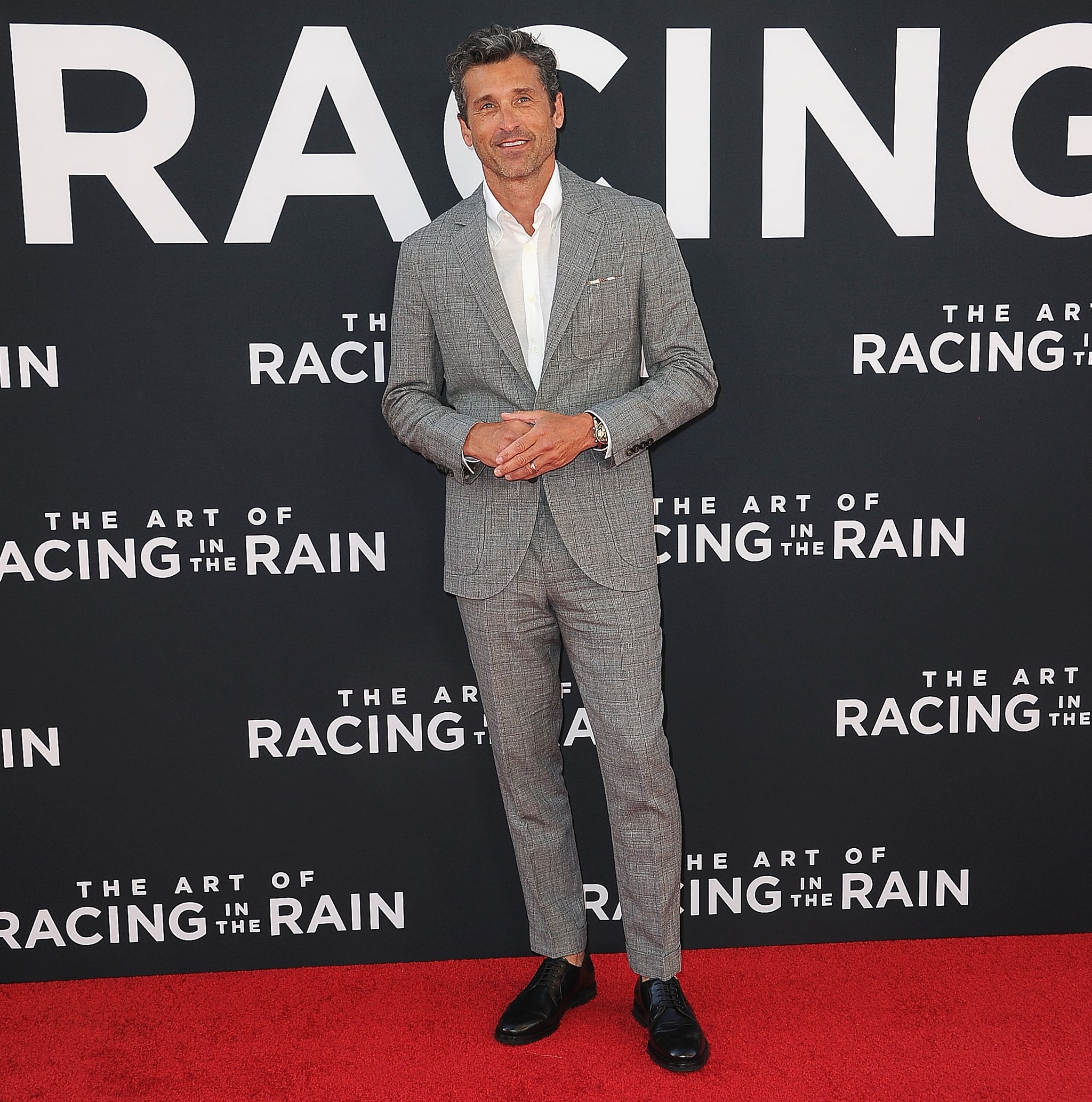 Patrick Dempsey Family At Racing In The Rain Premiere Photos Popsugar Celebrity