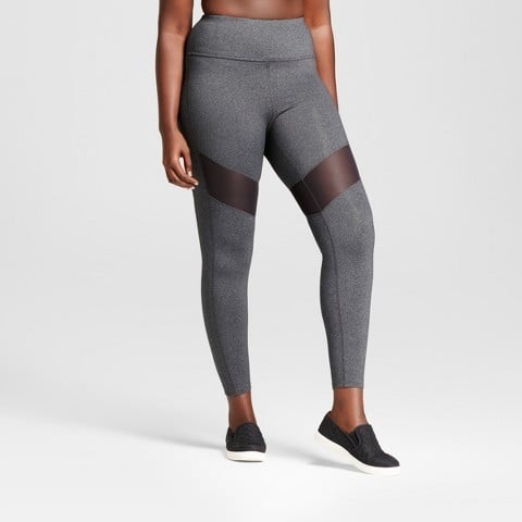 JoyLab Women's Plus Premium High Waist Mesh Leggings