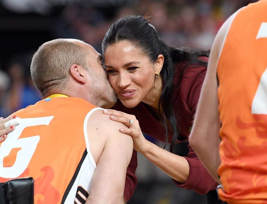 Meghan Markle Kissed on Cheek By Invictus Games Athlete 2018